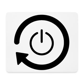 Neustart des Stromkreises - Mousepad (Querformat) - Weiß - Vorne