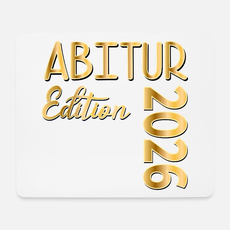 GYMNASIUM ABITUR 2026 - Mousepad (Querformat) - Weiß