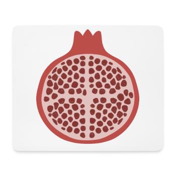 Pomegranate Half - Mouse Pad (horizontal) - white - Front