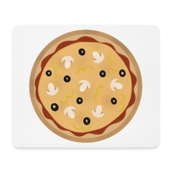 pizza - Tapis de souris (format paysage) - blanc - Devant