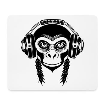 Monkey Head Rhythm City Punk Edition Chemise - Tapis de souris (format paysage) - blanc - Devant