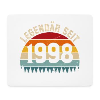 Légendaire depuis 1998 – Né en 1998 - Tapis de souris (format paysage) - blanc - Devant