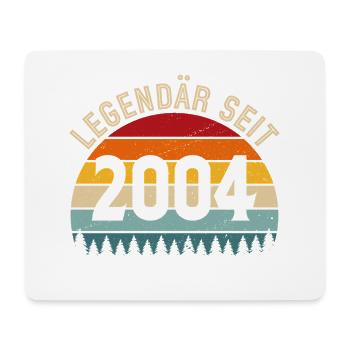 Legendär seit 2004 – Jahrgang 2004 - Mousepad (Querformat) - Weiß - Vorne