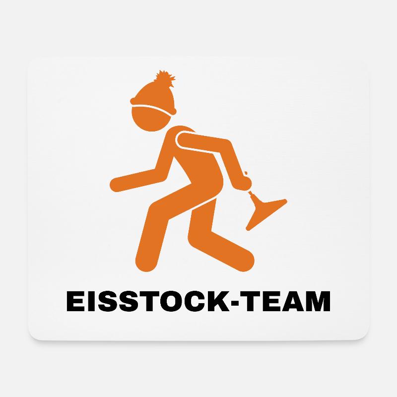 EISSTOCK-TEAM - Mousepad (Querformat) - Weiß