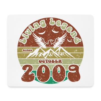 16th Birthday Living Legend since VIN 10/2009 - Mouse Pad (horizontal) - white - Front