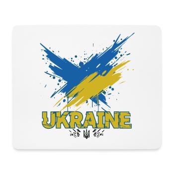 Ukraine Flag Splash Art - Mouse Pad (horizontal) - white - Front