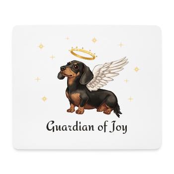 Gardien de la joie – Ange teckel - Tapis de souris (format paysage) - blanc - Devant