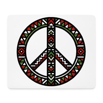 Frieden In Palästina Geometrisch Stamm Grün Rot - Mousepad (Querformat) - Weiß - Vorne