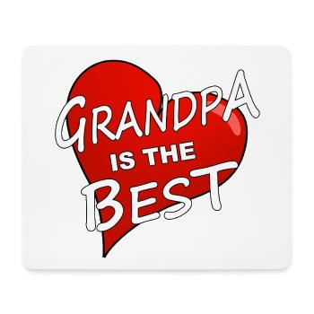 GRANDPA IS THE BEST - Mouse Pad (horizontal) - white - Front