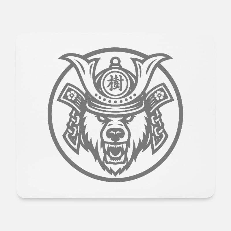 Unsere grauen Samurai - Mousepad (Querformat) - Weiß