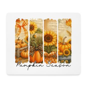 Saison des citrouilles Motif d’automne - Tapis de souris (format paysage) - blanc - Devant