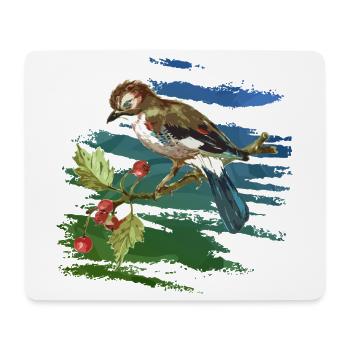 Colorful bird - Mouse Pad (horizontal) - white - Front