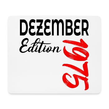 51. GEBURTSTAG DEZEMBER 1975 - Mousepad (Querformat) - Weiß - Vorne