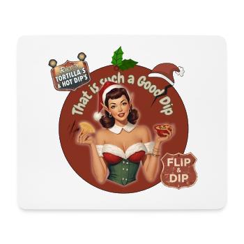 DAS IST SO EIN GUTER DIP - RETRO CHRISTMAS ELF - Mousepad (Querformat) - Weiß - Vorne