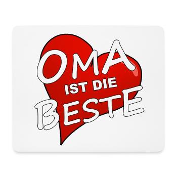 GRANDMA IS THE BEST - Mouse Pad (horizontal) - white - Front