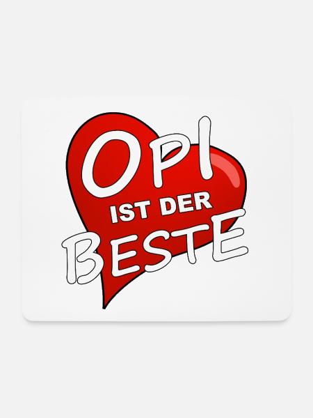 OPI IST DER BESTE - Mousepad (Querformat) - Weiß