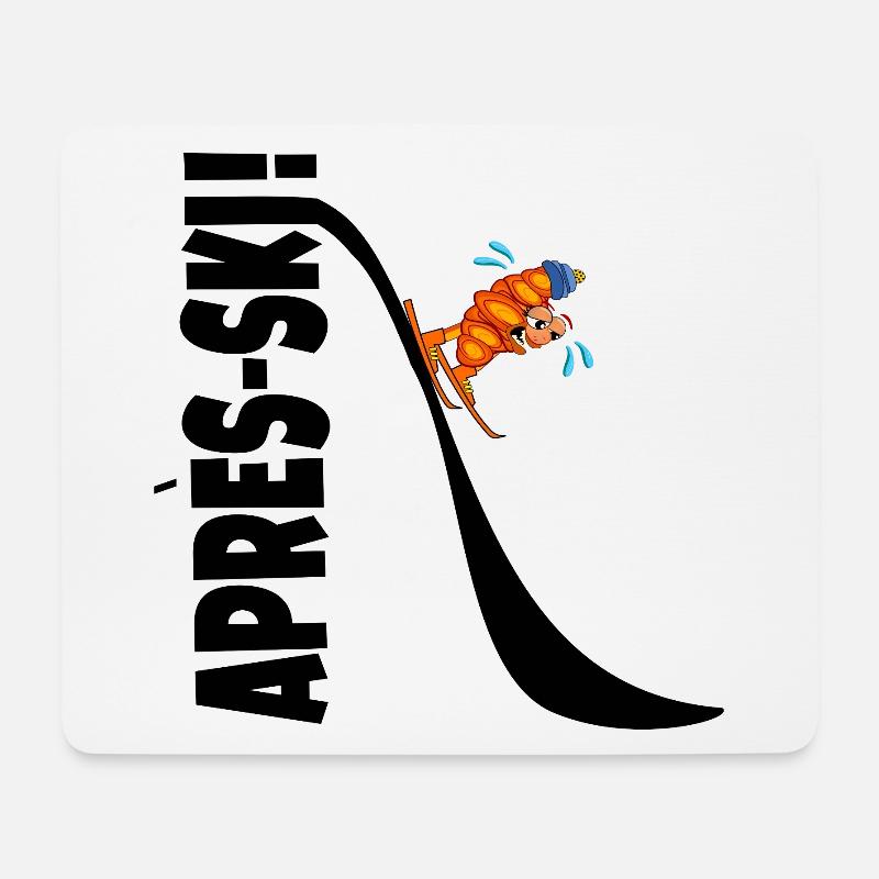 Après-SKI Funny Croissant - Mouse Pad (horizontal) - white