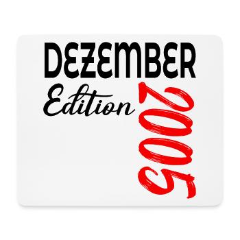 21. GEBURTSTAG DEZEMBER 2005 - Mousepad (Querformat) - Weiß - Vorne