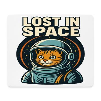 Lost in Space Katzen Astronaut Design - Mouse Pad (horizontal) - white - Front