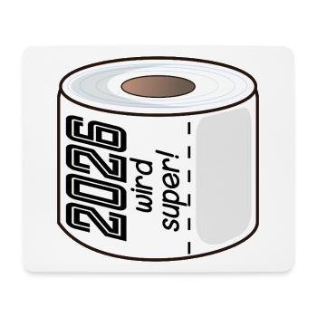 PAPIER TOILETTE PAPIER TOILETTE 2026 DICTONS - Tapis de souris (format paysage) - blanc - Devant