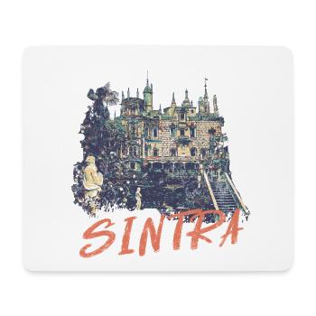 Palais de Regaleira Sintra lieu magique, Portugal - Tapis de souris (format paysage) - blanc - Devant
