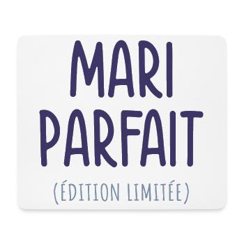 Mari parfait édition limitée humour cadeau origina - Tapis de souris (format paysage) - blanc - Devant