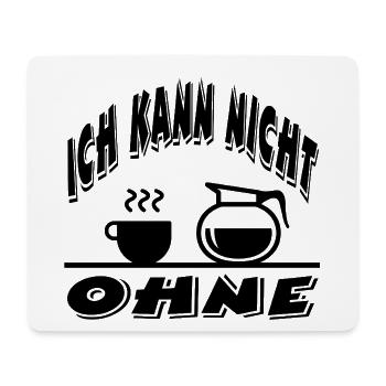 Kaffee - Mousepad (Querformat) - Weiß - Vorne
