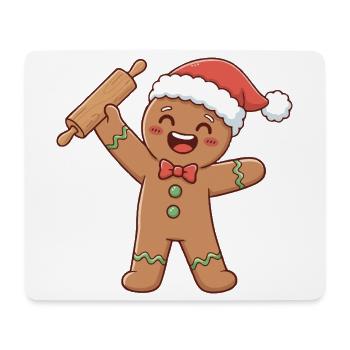 Weihnachtsbäckerei Kunst Bäcker - Mousepad (Querformat) - Weiß - Vorne