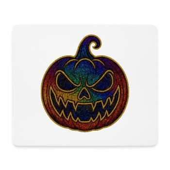 Glittering Rainbow Pumpkin for Halloween - Mouse Pad (horizontal) - white - Front