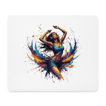 Vibrant_Sound_and_Color_Splash - Mouse Pad (horizontal) - white - Front