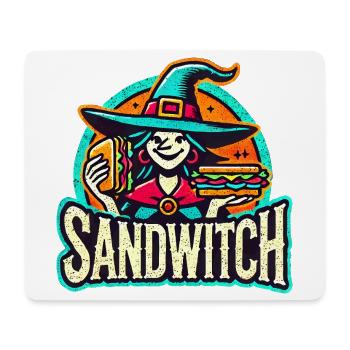 Sandwitch Hexe Sandwich Halloween - Mousepad (Querformat) - Weiß - Vorne