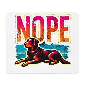 Nope Dog Sunset, Father - Mouse Pad (horizontal) - white - Front