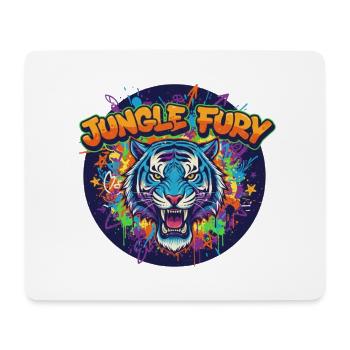 Jungle Fury Tiger Graffiti - Tapis de souris (format paysage) - blanc - Devant