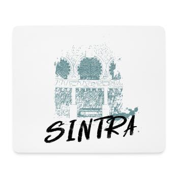 Architecture mauresque Sintra monochrome - Tapis de souris (format paysage) - blanc - Devant