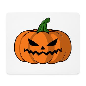 Bold Jack O Lantern Pumpkin - Mouse Pad (horizontal) - white - Front