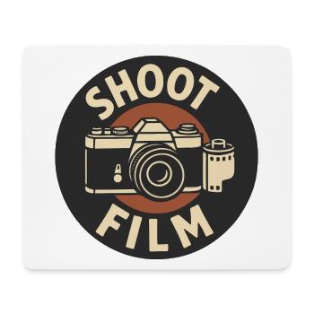 Shoot Film Retro Camera - Mouse Pad (horizontal) - white - Front