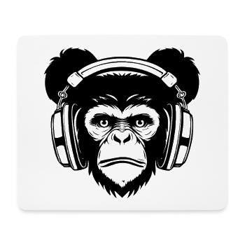 Skateboard Echo Affe Rhythm Street Shirt - Mousepad (Querformat) - Weiß - Vorne