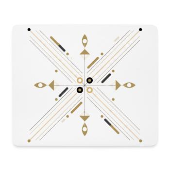 Abstract Geometric - Mouse Pad (horizontal) - white - Front
