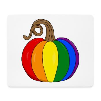 Rainbow Pumpkin PopArt - Mouse Pad (horizontal) - white - Front