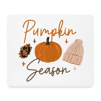 Kürbis Saison Gemütlicher Herbst Druck - Mousepad (Querformat) - Weiß - Vorne