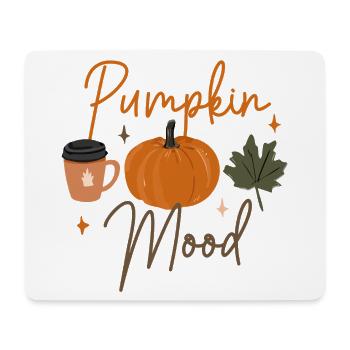 Herbst Kürbis Stimmung Kaffee T-Shirt - Mousepad (Querformat) - Weiß - Vorne