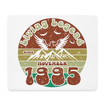 30. Geburtstag Living Legend since VIN 11/1995 - Mousepad (Querformat) - Weiß - Vorne
