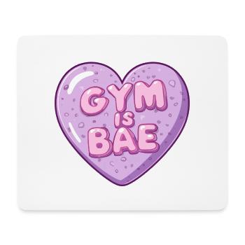 Gym Is Bae Bubble Heart Pastel Cartoon - Mouse Pad (horizontal) - white - Front
