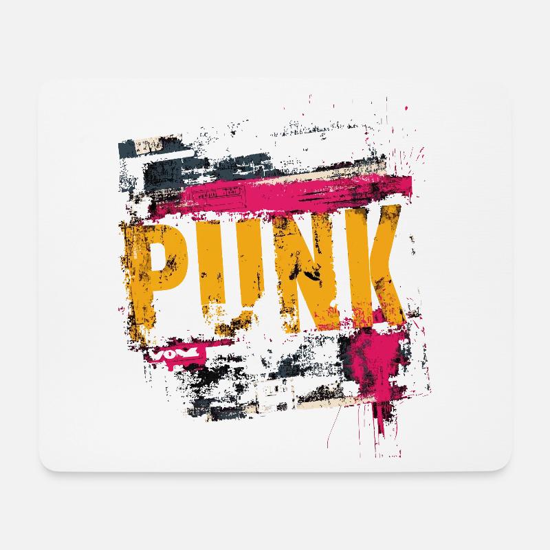 Punk rock - Tapis de souris (format paysage) - blanc