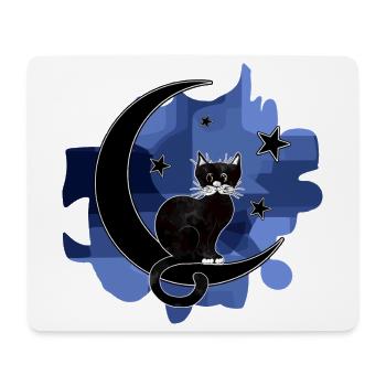 chat - Tapis de souris (format paysage) - blanc - Devant
