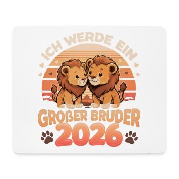 Big Brother 2026 Leo – Sibling Announcement - Mouse Pad (horizontal) - white - Front