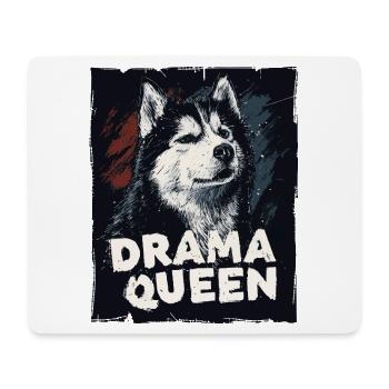 Husky Drama Queen - Mouse Pad (horizontal) - white - Front