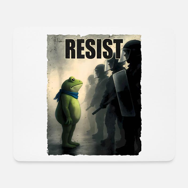 Frog Resist Portland - Mousepad (Querformat) - Weiß