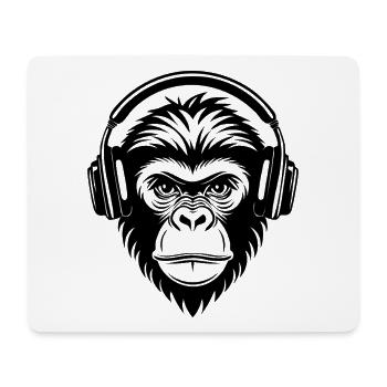 Chemise Graffiti Monkey Head Streetstyle Beat Edition - Tapis de souris (format paysage) - blanc - Devant