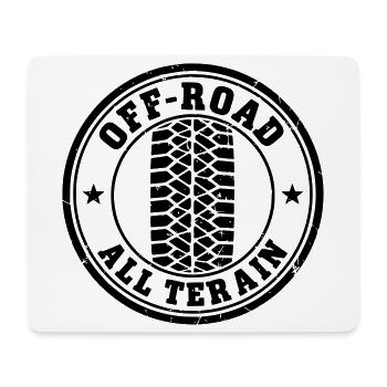 tout-terrain - Tapis de souris (format paysage) - blanc - Devant